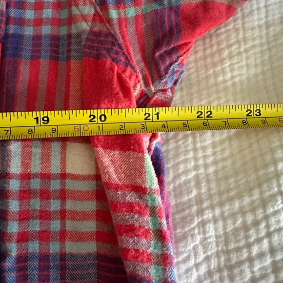Abercrombie & Fitch Red and Blue Plaid Button Down Shirt With Size XL - Picture 6 of 6
